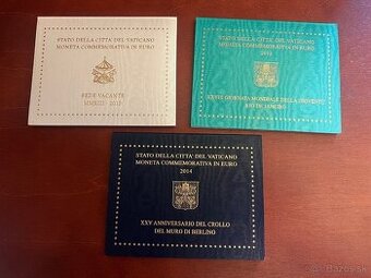 Pamatne 2 Euro mince Vatikan a San Marino