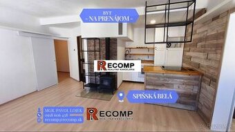 Na prenájom kompletne zrekonštruovaný 1-izbový byt v Spišske