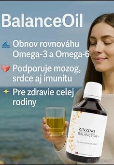 Superpotravina Omega3 Zinzino Balance oil protizápalový olej