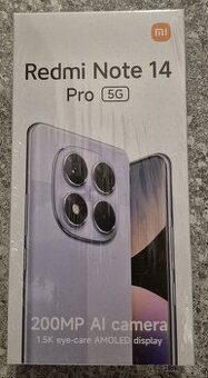 Xiaomi Redmi Note 14 Pro 5g, 8GB/256GB,cierny, NOVY