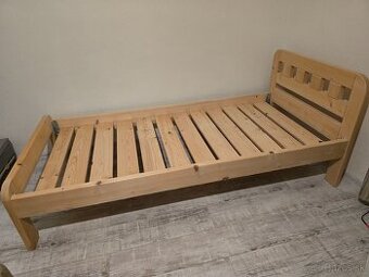 drevena borovicova postel 90x200