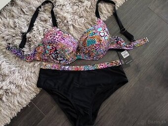Dvojdielne plavky L, XL multi + čierna