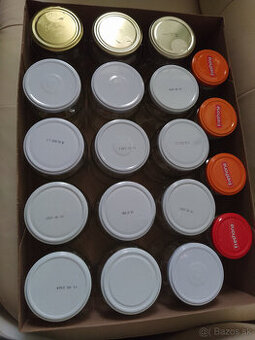 Poháre na zaváranie bez etiket 43 ks (iba osobný odber)