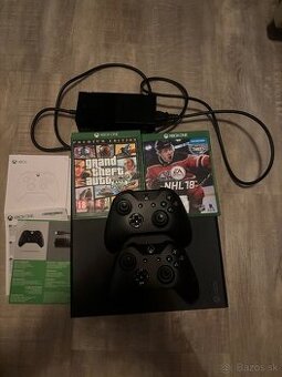 Xbox one 500gb +1tb 2 ovládače +2 hry