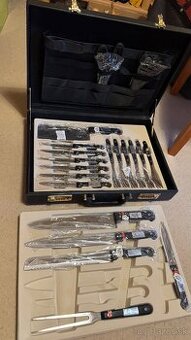 Kuchynský set - nože, vidličky, nožnice a iné