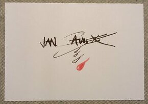 Autogram - podpis  Jan Saudek
