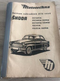 Zoznam náhradných dielov 1968 Mototechna