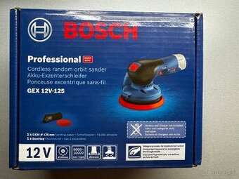 Bosch GEX 12V-125 aku excetrická brúska