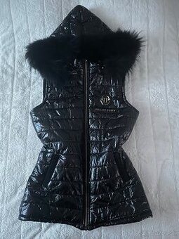 Čierna prešívaná vesta zn. Philipp Plein originál