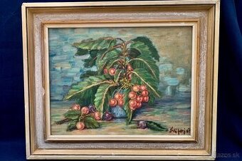 Obraz na sololite , olejomaľba  V 41- cm ,Š-50 cm