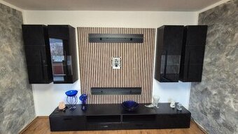 ☀️Obývacia stena lesklej čiernej farby ☀️