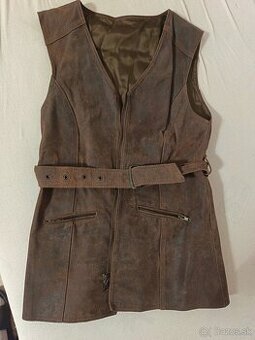 Dámska kožená vesta