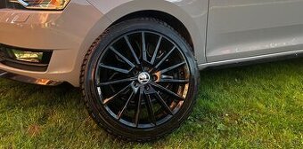 Hliníkové disky, Škoda R17, 5x100 zimné pneu 215/40R17