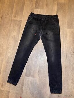 Pánske čierne rifle L.S. Luvans, W34 - 1