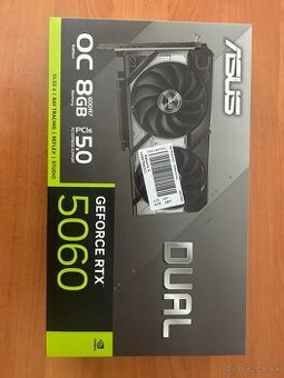 Predám grafickú kartu ASUS DUAL GeForce RTX 5060 8GB OC.