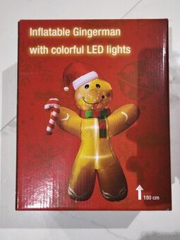 Predám vianočnú dekoráciu: Perník s LED osvetlením 180cm