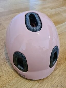 Detská prilba na bicykel Decathlon 500 ružová