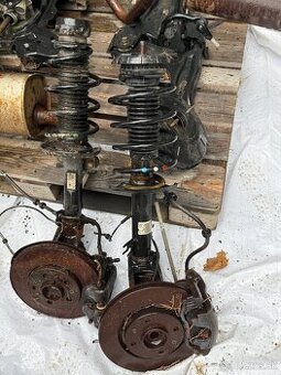 Predná náprava – kompletné tlmiče, pružiny, brzdy – Škoda Fa