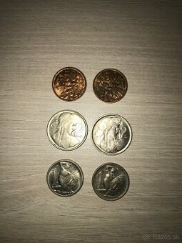 Predam Ceskoslovenske mince z povojnoveho obdobia