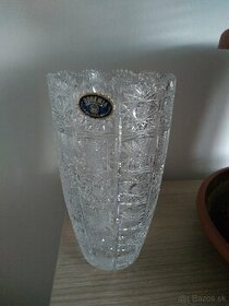 Krištáľová brúsená váza 20 cm - 1