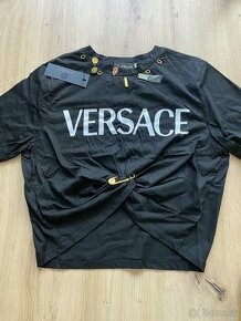 versace crop top/tričko čierne S,M