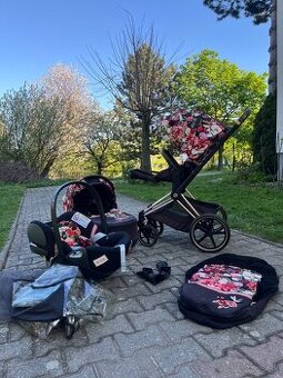 Trojkombinacia Cybex Priam Spring Blossom