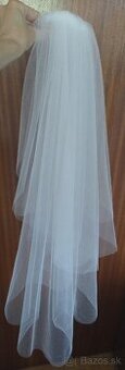 Predám svadobný závoj (farba Ivory) 80 cm