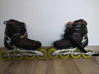 Korcule FILA Plume 90 ABEC 9 Black/Red/Lime 39