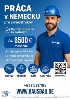 stavebné projekty v Nemecku – strechári, obkladači, sadrokar
