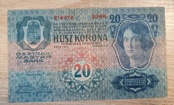 20 koruna, 1913, 2306, Rakúsko Uhorsko