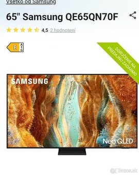 Predám Samsung smart TV.