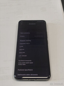 Xiaomi 14 Pro 256GB/12GB black