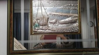 Obraz 3D strieboro, z certifikátom