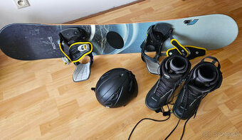 set snowboard F2 Glide, viazanie K2, topánky, prilba