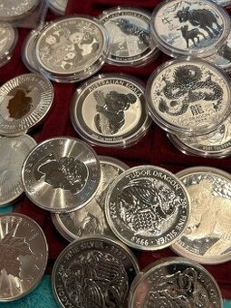 Investičné striebro strieborné mince Ag 999 999/1000