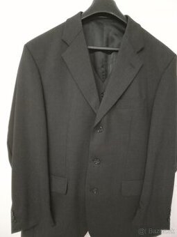 Oblek pánsky čierny č.26 na výšku cca 175cm