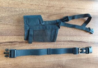 Textilny nahubok trixi L-XL a obojok pre velke plemeno psa,o