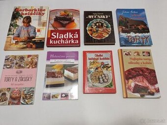 8 x kniha zákusky, torty, koláče, sladké recepty
