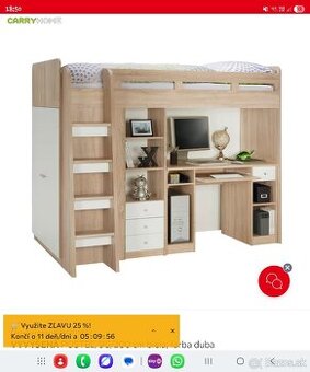 Vyvýšena posteĺ 90/200