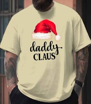 Vianočné tričko "DADDY CLAUS", v. XXL/XXXL