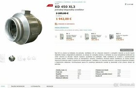 SystemAir KD 450 XL3 potrubný diagonálny ventilátor - 1