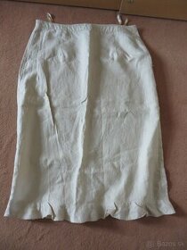 Ľanová sukňa - veľ. 40 + ľanové blúzky veľ. 40