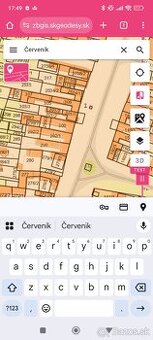 Pozemok Červenik centrum 678m2