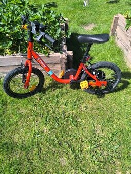 Detský bicykel s odrážadlom 2v1 Discover 14palcovy