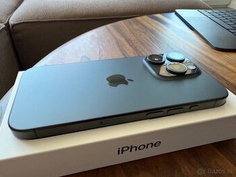 Predám iPhone 15 Pro 256 GB Titanium Black – TOP stav