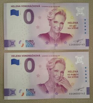 0 euro bankovky Helena Vondráčková