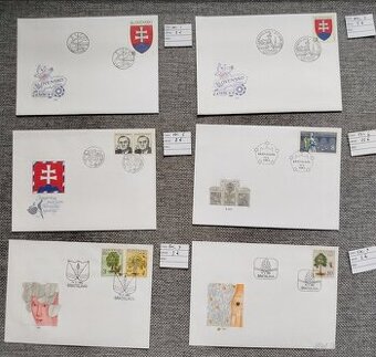 FDC Slovenská republika - korunová mena