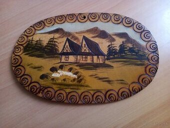 Drevená dekorácia na chalupu