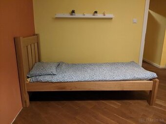 dubová posteľ 80x200 cm