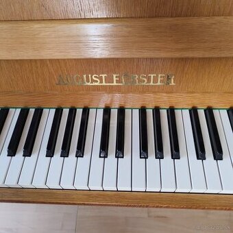 pianino August Förster, výborný stav, po kompletnom servise